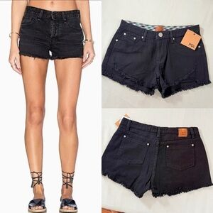 New POL Black Jean Shorts